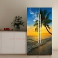 thumbnail image 1 of Large Size Customize Fridge Door Mural Full Cover Wallpaper Waterproof PVC Refrigerator Door Sticker Kitchen ration Decals, 1 of 6