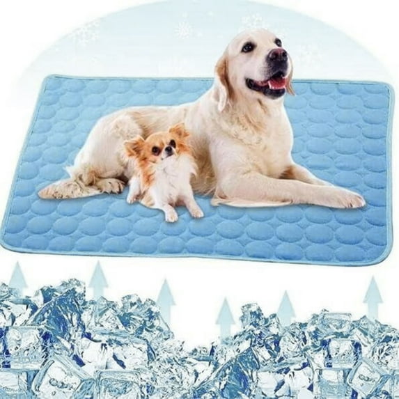 Large Size Dog Cooling Mat, Foldable Self Cooling Pad, no Water or Refrigeration Required, Washable Pet Cooling Pad for Dog, Cat, Rabbit and Guinea Pig Cages(30"Lx23.6"W)