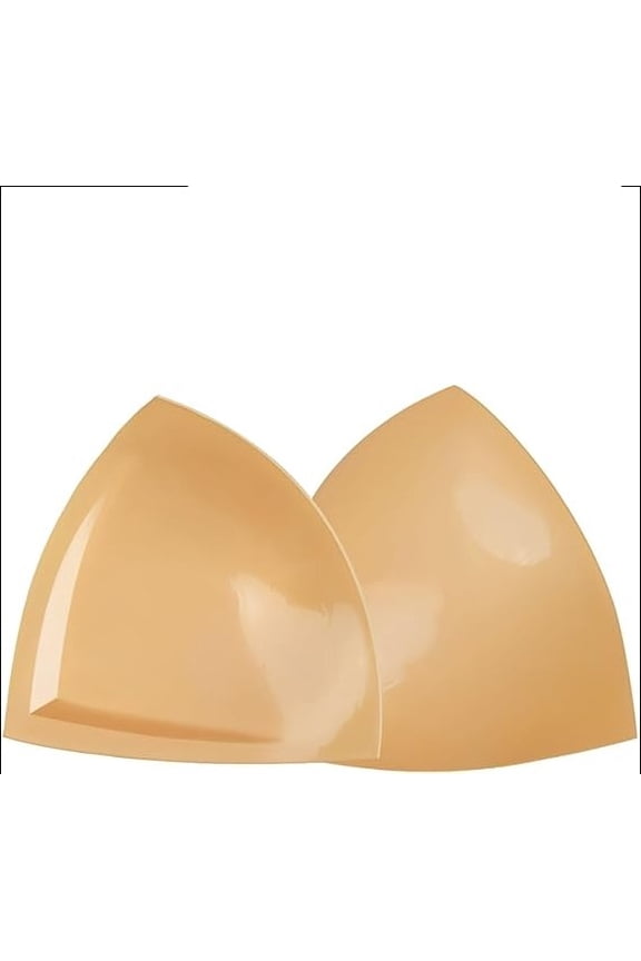 Large Size Double-Sided Sticky Inserts Lightly Padded for D+ Cups, Reusable Adhesive Lifting Bras for Large Bust(Medium)