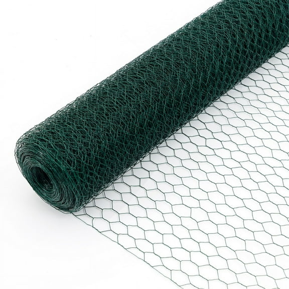 Large Size Galvanized Hexagonal Floral Green Chicken Wire, Outdoor Anti-Rust Chicken Wire Poultry Netting for Garden, Large Chicken Coop Wire Fencing DJR