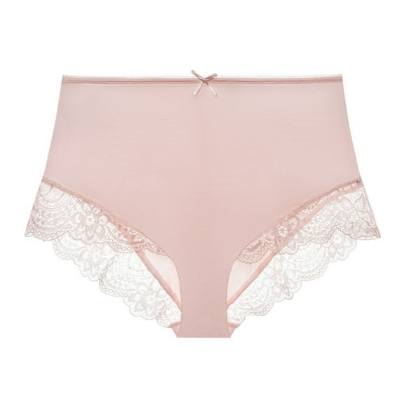 Large Size High Waist Milk Silk Women's Underwear High Waisted Underwear for Women