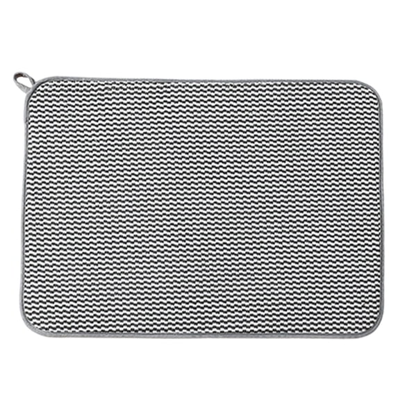 Large Size Highly Absorbent Dish Drainer Mat, Dish Drying Mat for Kitchen Counter, Microfiber Dish Drying Mat, Counter Quick Dry Pads for Under Sink, Coffee Rack, Kitchen Accessories,Grey
