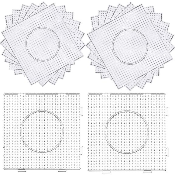 Large Size Kids Craft Fuse Beadbone Square Jigsaw Puzzle Pegboards Patterns for 5 Mm Hama Beads Perler Fuse Beads DIY Puzzles