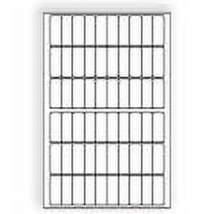 Large Size Laser Label Sheets, 12" x 18", White Semi-Gloss 2" x 1" Labels, 80-Up Per Sheet, 50 lb, Permanent Adhesive - Box of 500 Sheets / 40,000 Labels