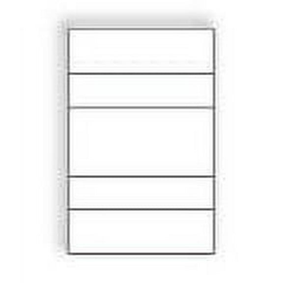 Large Size Laser Label Sheets, 12" x 18", White Semi-Gloss Full Sheet Labels, 50 lb, Permanent Adhesive, 4 Back Scores - Box of 500 Sheets / 500 Labels