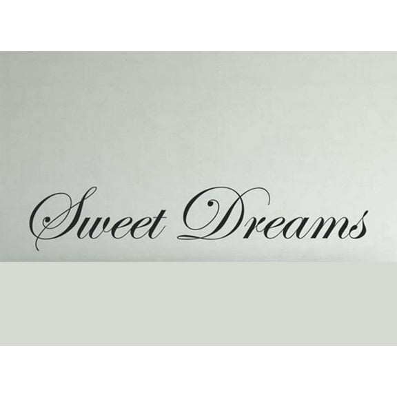 Large Size Lettering Words Sweet Dreams Vinyl Wall Stickers, Sweet Dreams Quotes Wall Decals for Bedroom Decor 90Cmx22Cm