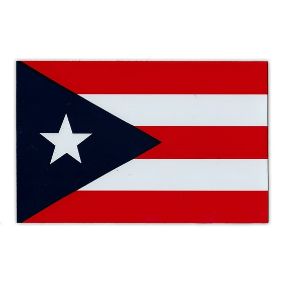 Large Size Magnet - Puerto Rican Flag (Puerto Rico) - Support, Pride, Heritage - 8.5" x 5.5"