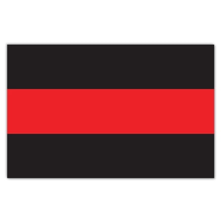 Large Size Magnet - Thin Red Line Flag - Support Fire Fighters, Fire Department, Rescue - 8.5" x 5.5"