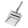 thumbnail image 1 of Large Size Metal Cat Litter Scoop, Small Hole Design for Fine Sand and Clumping Litter, Push Pull Cleaning Tool for Cats and Dogs, Durable Stainless Steel Scooper, 1 of 6