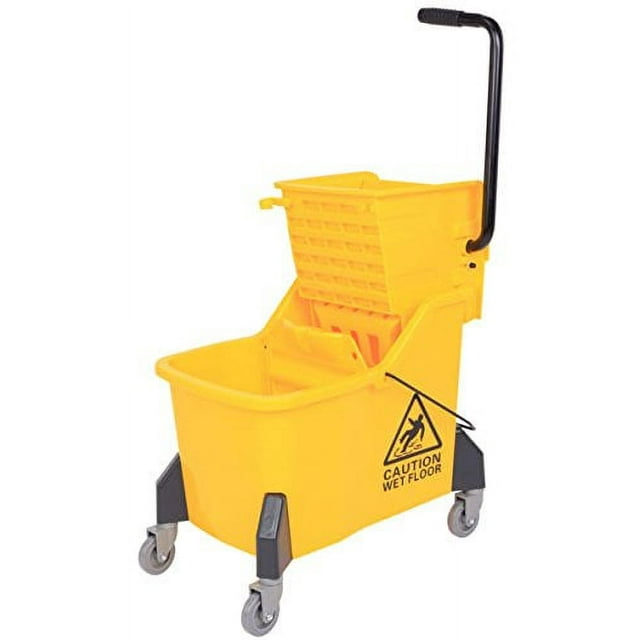 Large Size Mop Bucket with Side Press Wringer, 44 Quart, 11 Gallons
