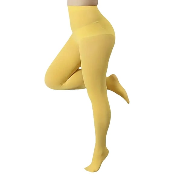 Large Size Multicolor Opaque Tights for Women Stylish Solid Colored Pantyhose