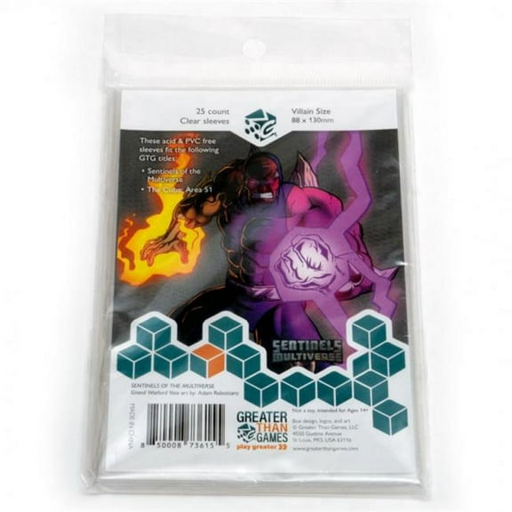 Large Size Protective Card Sleeves, 25 Pieces