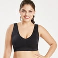 thumbnail image 1 of Large Size Seamless Sports bras with Chest Pad Adjustable U-shaped wide shoulder strap full cup Without Steel Ring Underwear shock absorption for Yoga, 1 of 7