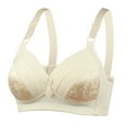 thumbnail image 1 of Large Size Sexy Comfortable No Underwire Bra Breathable Jacquard Design for Women Supportive Soft Cup Everyday Wear, 1 of 1