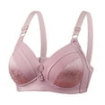 thumbnail image 1 of Large Size Sexy No Steel Ring Thin Bra Gathered Breathable Jacquard Underwear Comfortable Support for Women, 1 of 1