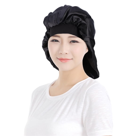 Large Size Sleep Cap Black Hair Protection Bathing Lady's Heart Mirror Women Night Extra Simple