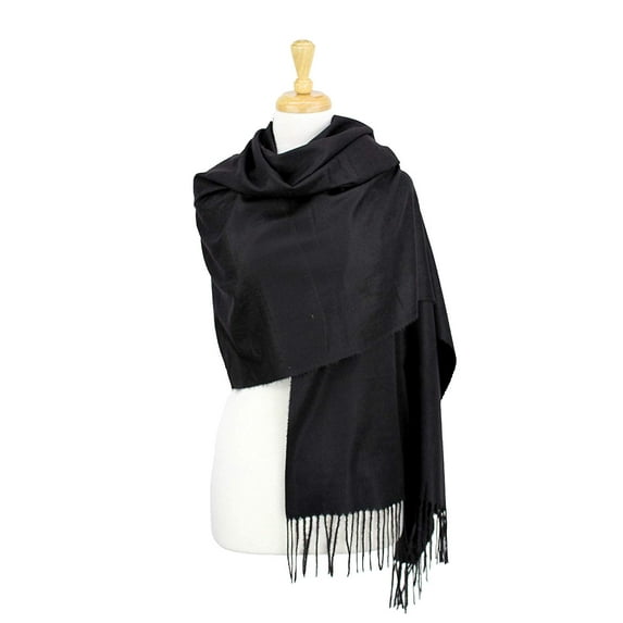 Large Size Soft Solid Colors Scarf Shawls Pashmina Men And Women