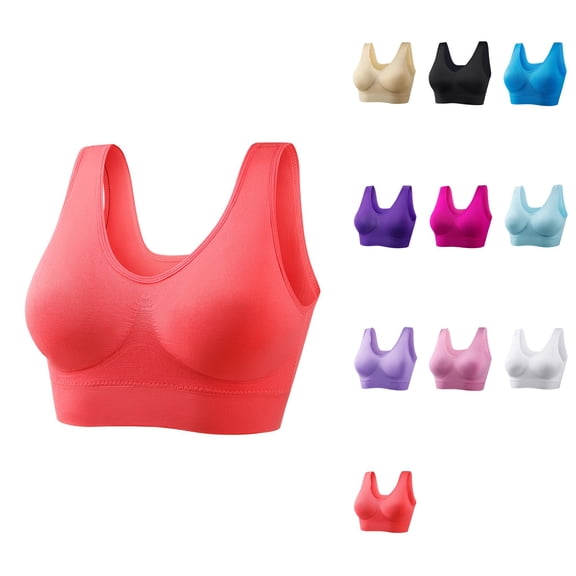 Large Size Sports Yoga Bra for Women - Thin Style No Steel Ring, No Binding Running Underwear