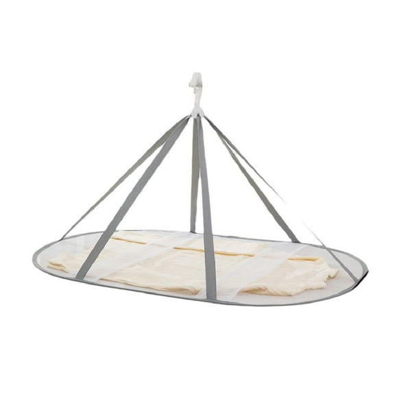 Large Size Sweater Hanging Dryer, Folding Drying Rack, Lay Flat to Dry Mesh Delicates and For Sweater, Clothes Hanger