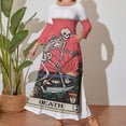 thumbnail image 1 of Large Size Tarot Card Death Long Sleeved Dress Women Dress for Parties Elegant Chic Evening Dresses, 1 of 7