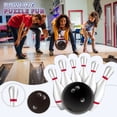 thumbnail image 1 of Large Size Thickened Son Bowling Set, Indoor and Outdoor Sports, Family Sports Games, Plastic Bowling Toys, Bowling for Son(6 Bottles, 1 Balls) Red, 1 of 6