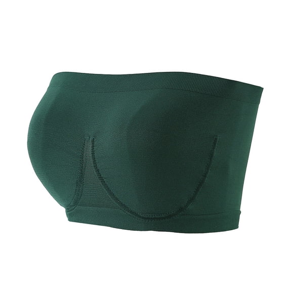 Large Size Underwear Strapless One-line Bandeau Women's Bra Without Wire Ring