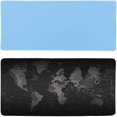 thumbnail image 1 of Large Size Waterproof Mouse Pad - by Desk York - Best for Gaming & Desk Organizing - World Map and Light Blue, 1 of 3