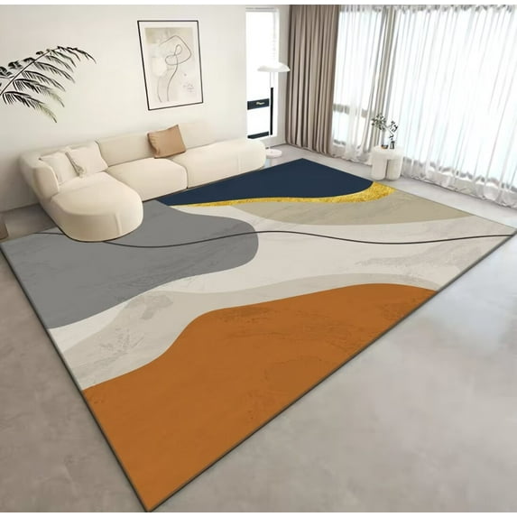 Large Size rative Carpet Living Room Simple Soft Rug Bedroom Home ration Mat Tatami Children's Absor