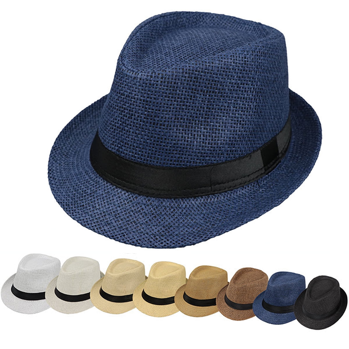 Large Size58 cm New Straw Hat Summer Men Women Wide Brim Beach UV  Protection Sun Hat 