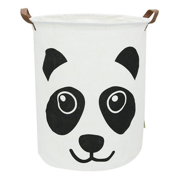 Large Sized Canvas Storage Baskets with Handle, Collapsible & Convenient Home Organizer Containers for Kids Toys
