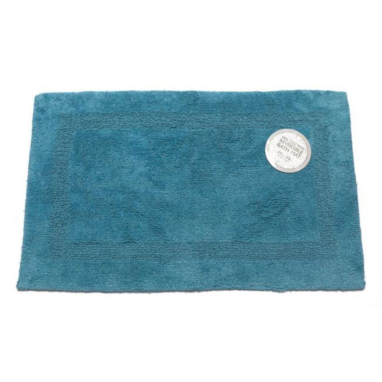 Large-Sized, Reversible Cotton Bath Mat in Royal Blue - Walmart.com