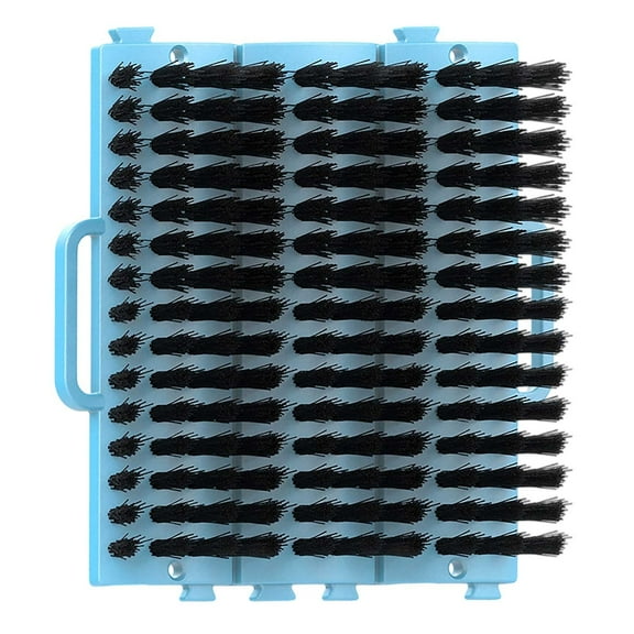 Large Sized Scratcher Massager 17.8x15.3x3cm Sturdy Bristles Handle Easy Install for Cats Dogs Horses Cows Sheep Livestock Scratching Massaging Animal Care