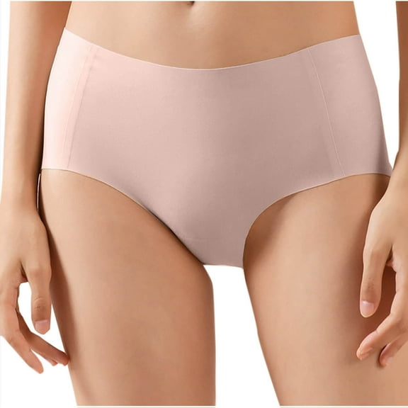 Large-Sized Underwear for Women Mid-Low Waist High Elasticity Underpants Butt Lifting Cinched Waist Panties Solid Color Briefs
