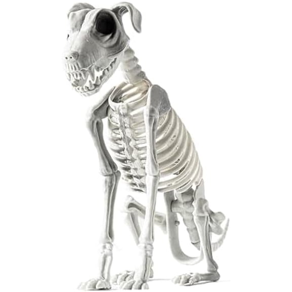Large Skeleton Dog Halloween Decor, Halloween Dog Skeleton Outdoor Indoor, Halloween Puppy Bones Skeleton Decoration, Halloween Home Room Decor 17inch