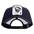 thumbnail image 1 of Large Skull Patched Big Size Solid Cotton Twill High Profile Mesh Pro Style Cap - Navy XL-3XL, 1 of 5