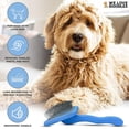 thumbnail image 1 of Large Slicker Brush & Lavender Detangler Spray Pack for Long-Haired Dogs - Dematting Kit with Leave-In Conditioner to Reduce Mats Knots and Tangles, 1 of 8
