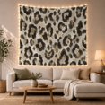 thumbnail image 1 of Large and Small Watercolor Leopard Spots on Cream Background, Calming Boho for Wildlife Lovers, Animal Decorative Wall Art, Housewarming Gift Tapestry Wall Hanging for Bedroom and Living Room, 1 of 7