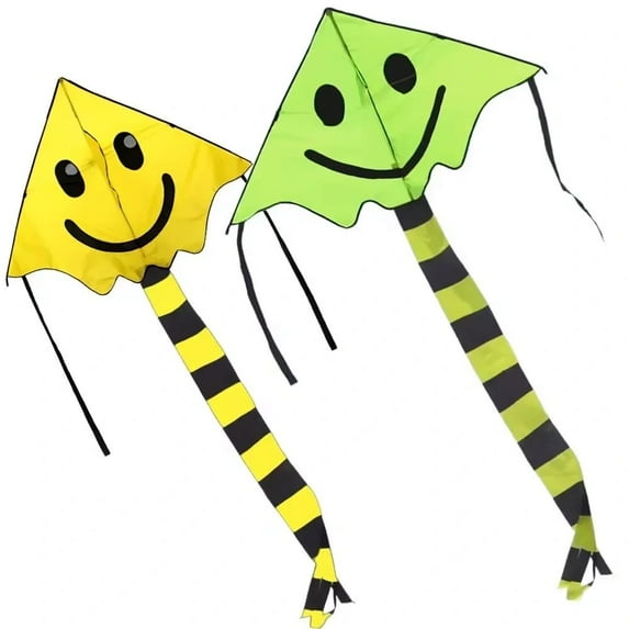 Large Smiley Face Kite (Yellow)