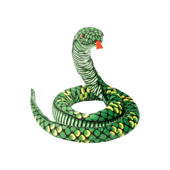 Large Snake Stuffed Animal 47" Snake Plush Toy Funny Gift for Birthday Party Hallowen Valentine's Day Easter Bedroom Decor Plushie Decorations Green