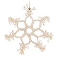 thumbnail image 1 of Large Snowflake Macrame Ornament, 1 of 1
