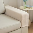 thumbnail image 1 of Large Sofa Arm Covers Recliner Couch Armrest Covers Chair Arm Covers, Wear & Tear Protection (Beige,2 Pack ), 1 of 8