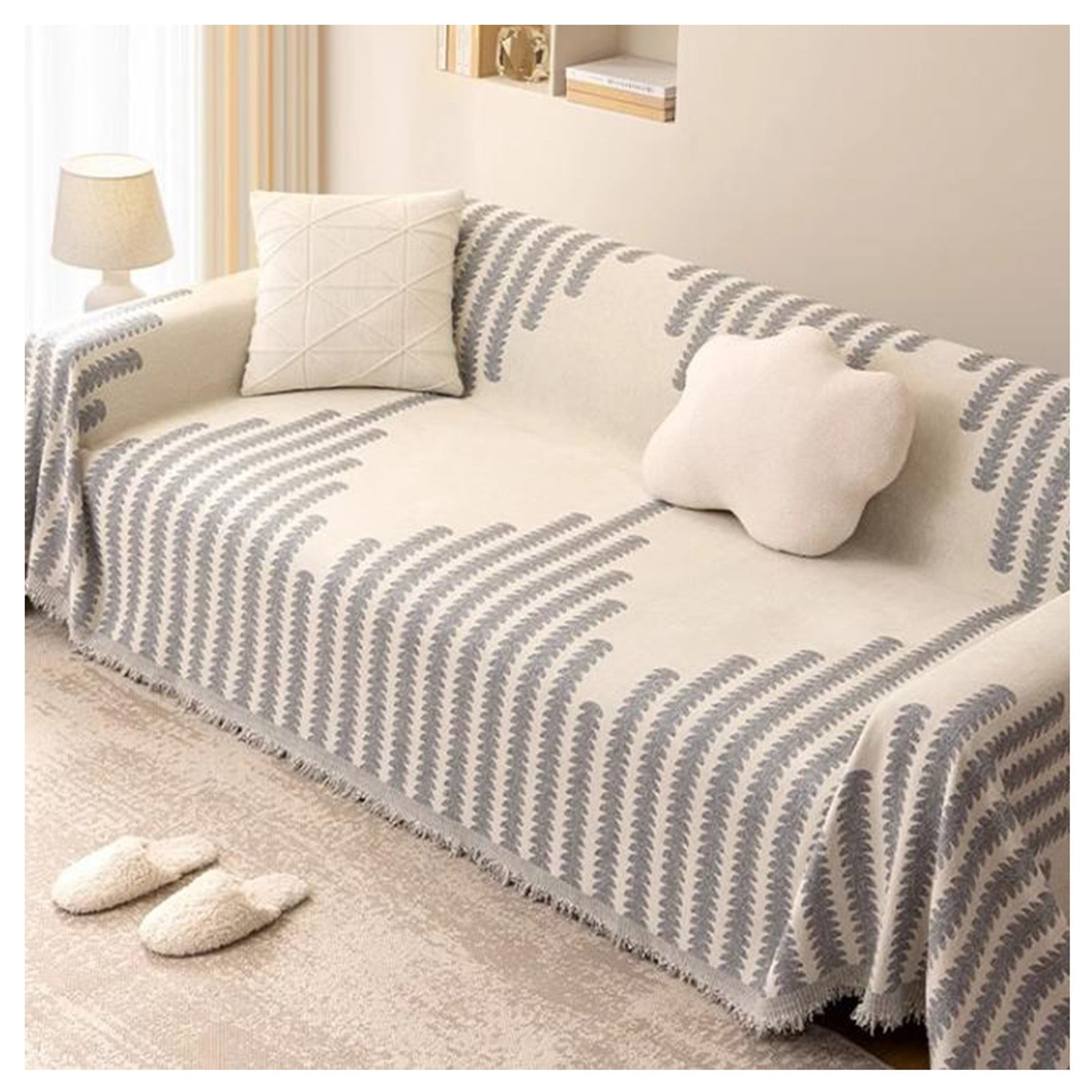 Large Sofa Throws,Chenille Non Slip Sofa Throws,Reversible Sofa Quilt ...