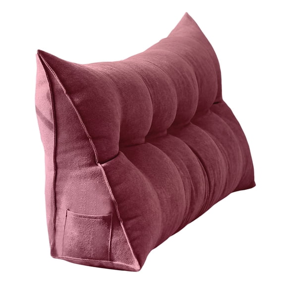 Large Soft Comfortable Backrest Headboard Cushion Pillow, Size S, Ergonomic Design With Head Neck Shoulder Back Waist Support, Korean Velvet Material For Comfort,