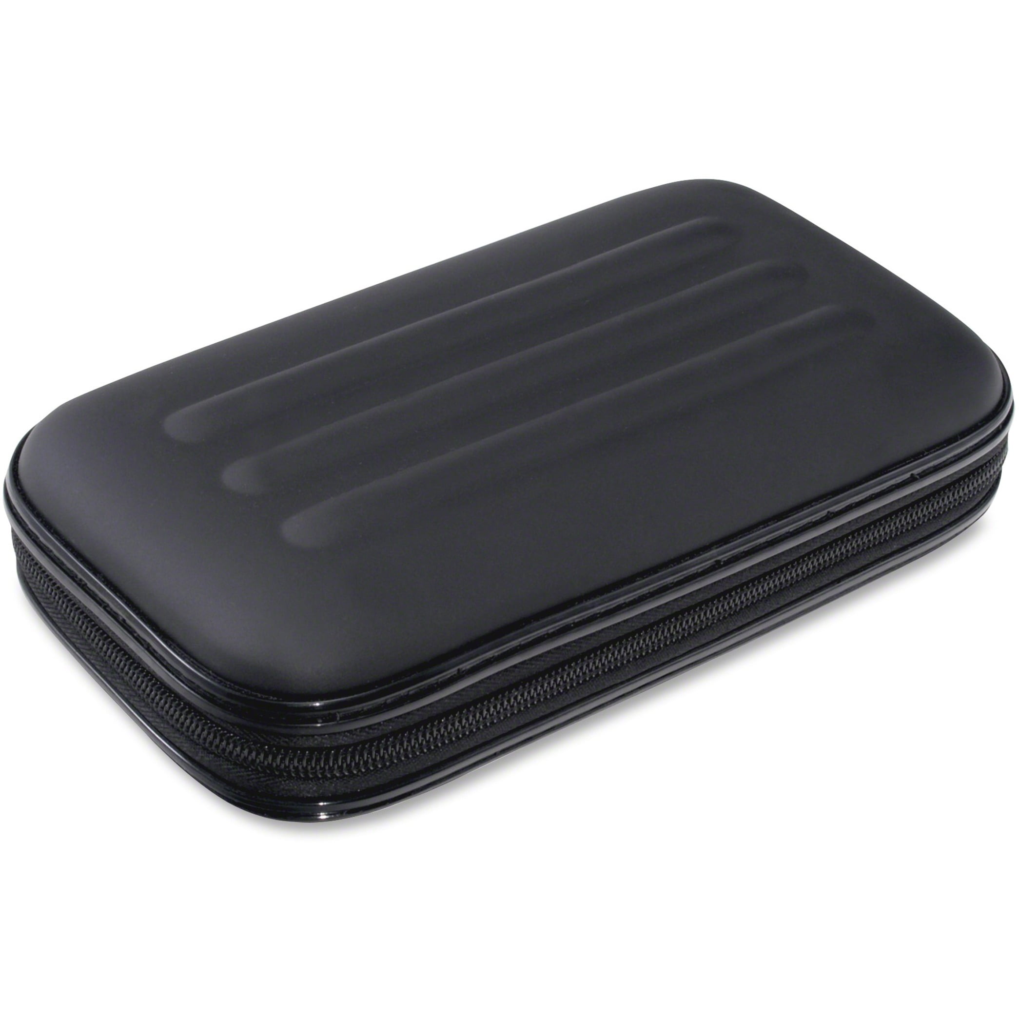 "Large Soft-Sided Pencil Case, Fabric With Zipper Closure, Black | Bundle of 5 Each"
