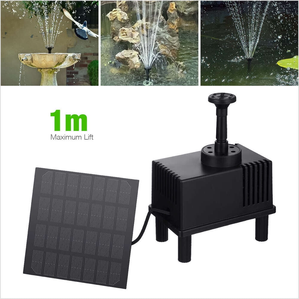 Large Solar Fountain Submersible Floating Water Pump Bird Bath Pond