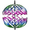 thumbnail image 1 of Large Solar Wind Spinner LED Lighting Solar Powered Glass Ball with Kinetic Wind Spinner Purple, 1 of 6