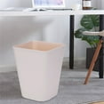 thumbnail image 1 of Large Solid Color Lidless Trash Can Khaki A, Wastebasket Trash Can Garbage for Bathroom Kitchen Countertop Large Plain Trash Can Without Lid (1*Trash Can), 1 of 4
