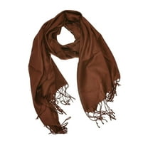 Large Solid Color Pashmina Shawl Wrap Scarf 78" X 28"