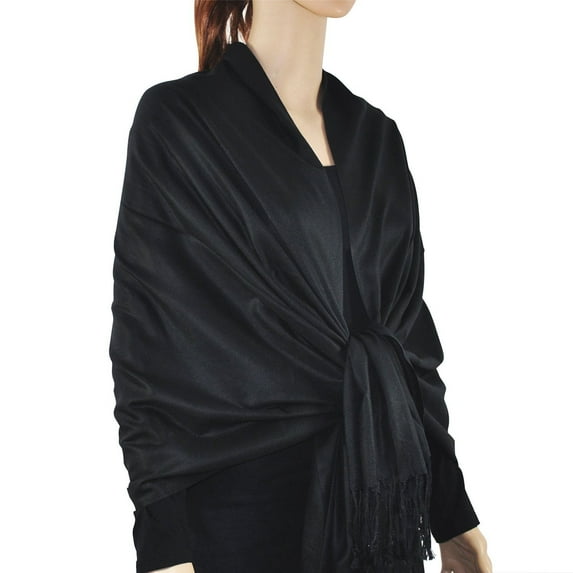 Large Solid Color Pashmina Shawl Wrap Scarf 78" X 28"