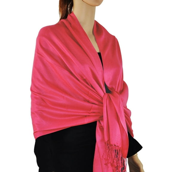 Large Solid Color Pashmina Shawl Wrap Scarf 78" X 28"